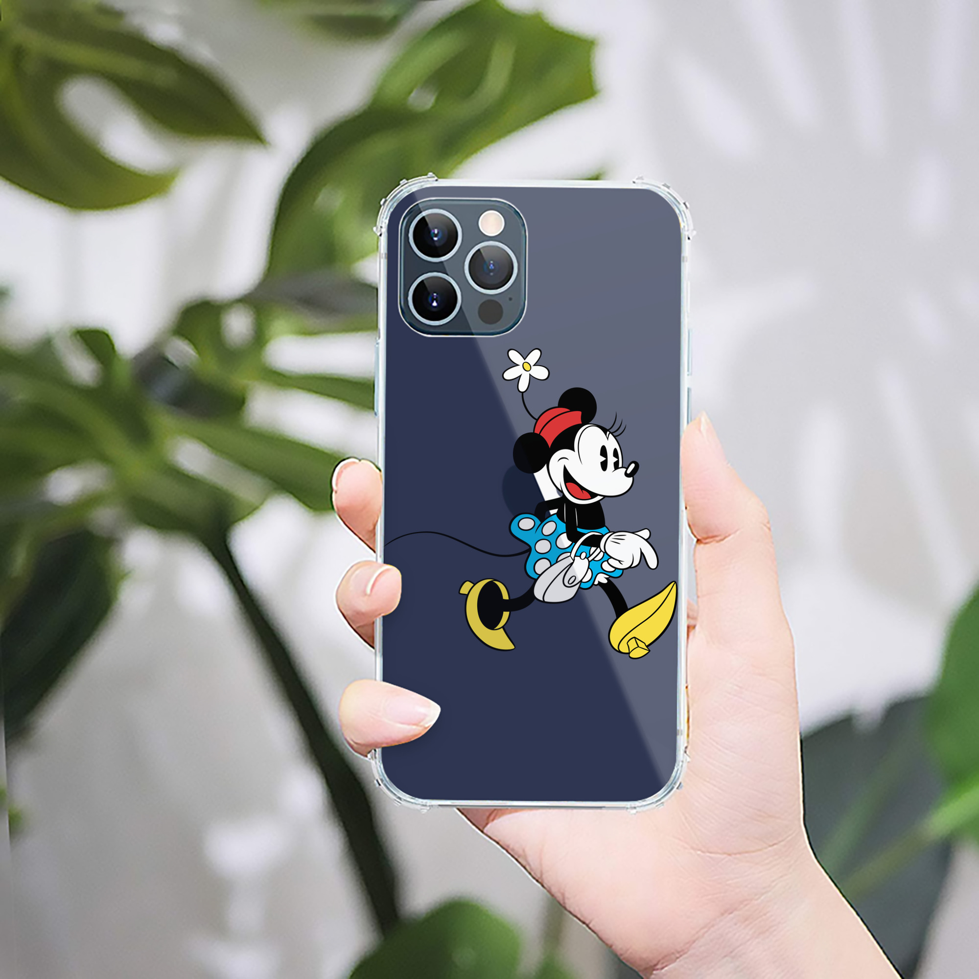 （画像用） ミッキーマウス Mickey Mouse 【iPhone 12シリーズ対応】透明スマホケース（クリアソフトケース）